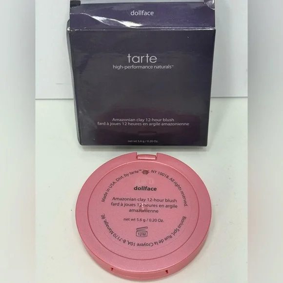NIB - tarte Doll Face 12-Hour Blush Compact - Picture 2 of 3